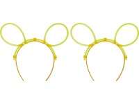 Világító rudas hajpánt 2 db sárga