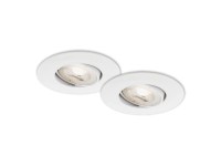 Briloner süllyesztett LED-es lámpa Kulana fehér 9 cm átmérő 2 darabos készlet