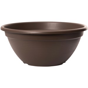 Barna Florus Original virágtál, Ø 28 cm, újrahasznosított műanyagból, erkélyre és teraszra.
