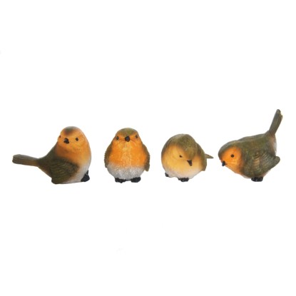 Dekorfigura vörösbegy 11 cm