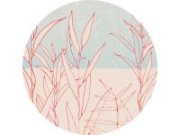 Komar nemszőtt fotótapéta Dot Grassland öntapadó átmérő 125 cm