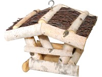 Madáretető szalmatetős 19 cm x 24 cm