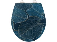 Wenko Premium WC-ülőke Big Leaves duroplaszt leeresztő automatikával