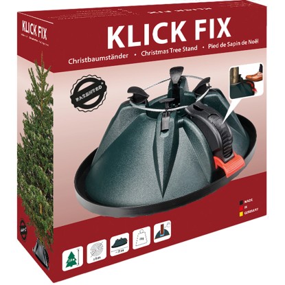 Niko Klick Fix karácsonyfatartó 31 cm sötétzöld