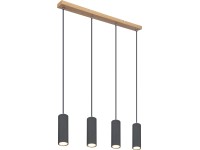 Globo Robby függőlámpa 4 izzós sötét grafit 650 mm x 60 mm x 1200 mm