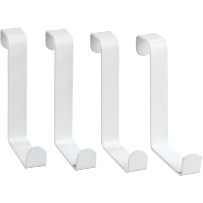 Wenko ajtóakasztó matt fehér 4 darabos készlet