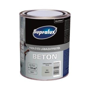 Supralux betonfesték, Kavics árnyalat, 0,75 l-es doboz. Betonfesték beltéri és kültéri használatra.