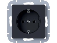 Leonie védőérintkezős aljzat fekete Leonie védőérintkezős aljzat fekete