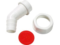 OBI könyökös tömlővég 30,3 mm (G 1) x 20 mm - 24 mm fehér