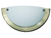 Rábalux Ufo fali lámpa félkör 31 cm bronz - fehér