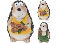 Sündisznó toboz dekorral 2-féle változatban 15 cm