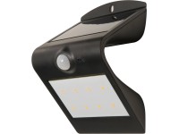 Napelemes LED reflektor mozgásérzékelővel 1,5W Fekete