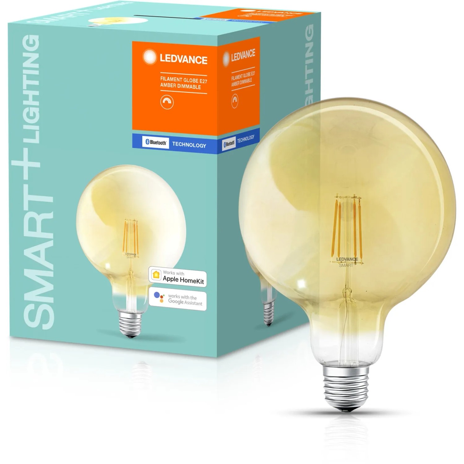 Ledvance Smart+ Bluetooth LED-lámpa klassz. gömb forma arany E27/5,5W ...