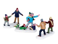 Lemax családi futball karácsonyi dekoráció 3 darabos készlet