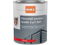 OBI fémvédő zománcfesték 3 az 1-ben fényes antracit 750 ml OBI fémvédő zománcfesték 3 az 1-ben fényes antracit 750 ml