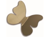 Öntapadós 3D falidekoráció arany pillangók 8 db