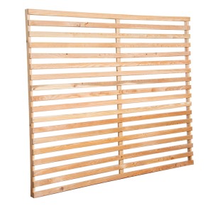Gaspo falpanel, vörösfenyőből, Almsee pavilonhoz, természetes kivitelben. Szél- és belátásvédelem a pavilonjához.
