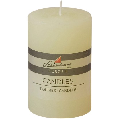 Öntött tömbgyertya pezsgőszínű 10 cm