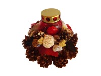 Mécseses toboz koszorú 20 cm