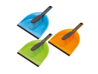 Szemeteslapát és kefe gumi éllel többféle színben