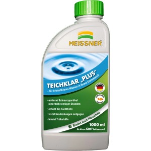 Heissner Teichklar Plus 1000ml: Koncentrátum a tó ápolásához és tisztításához a tiszta vízért.