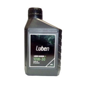 Szürke Luben Garden 4T 10W-30 motorolaj láncfűrészekhez.