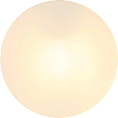 Kerek Globo kültéri mennyezeti lámpa, 1 izzós, matt fekete, opálfehér üveggel, 184x65 mm.
