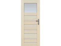 Radex beltéri ajtó Marbella üveges jobbos borovi fenyő 90 cm x 210 cm