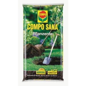 COMPO SANA virágföld zsákban, kertekbe, évelő növényekhez, bokrokhoz és sövényekhez.