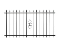 Anda táblás kerítés egyenes fekete 1080 mm x 2000 mm x 25 mm Anda táblás kerítés egyenes fekete 1080 mm x 2000 mm x 25 mm