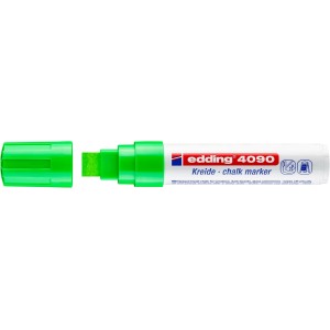 Zöld edding 4090 kréta marker levett kupakkal.