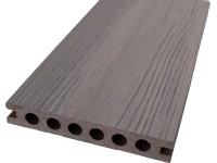 GroJa Quattro padlólap kőszürke/dió kétoldalas famintázatú 13,6 x 2,15 x 400 cm