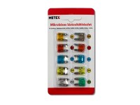 Biztosíték készlet microkéses 10 db Metex