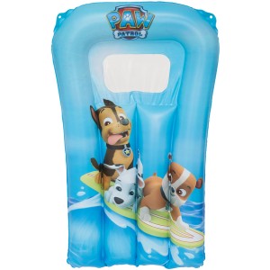 Kék Happy People Paw Patrol felfújható matrac betekintő ablakkal, Chase, Marshall és Everest karakterekkel.