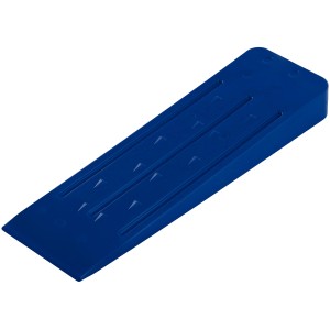 Kék LUX Classic ék, 25 cm, ütésálló műanyagból a biztonságos favágáshoz.