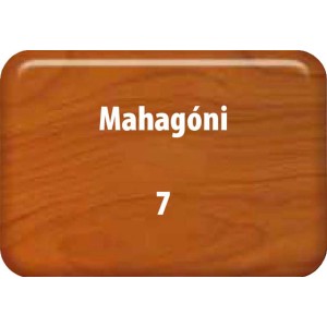 Mahagóni színminta, 7. számú, időjárásálló festékhez