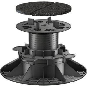 GS terasz gumi alátét (130x130x3 mm) lapos alátéten a csillapításhoz és az egyenetlenségek kiegyenlítéséhez.
