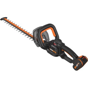 Worx Nitro WG263E akkus sövénynyíró akkumulátorral, fekete/narancs.
