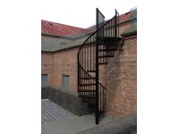 Minka kültéri lépcső Rondo Zink 180 cm átmérő fekete