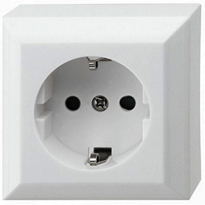 REV falon kívüli védőérintkezős aljzat PlanoLuxe fehér