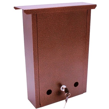 Postaláda Nosztalgia utcai záras barna