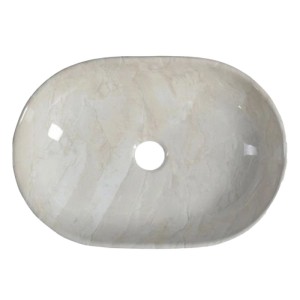 Sapho DALMA kerámiamosdó 59 cm x 42 cm bézs márvány