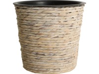 Virágcserép 21 cm x 19 cm mosott fehér vízijácint