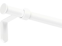 Függönyrúdkészlet fém 160 cm - 19 mm kerek fehér