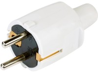 Védőérintkezős dugós csatlakozó PVC szürke Védőérintkezős dugós csatlakozó PVC szürke