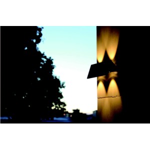 Napelemes LED falilámpa mozgásérzékelővel 4 x1W 35 / 43lm