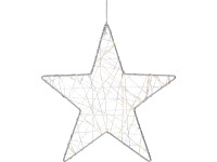 Dekor LED fémcsillag 25 cm szürke - fehér Dekor LED fémcsillag 25 cm szürke - fehér