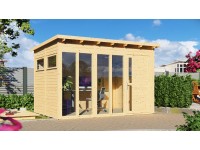 Bertilo Pentus 3 Office kerti ház 234 cm x 337 cm natúr FSC Bertilo Pentus 3 Office kerti ház 234 cm x 337 cm natúr FSC