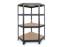 AR Shelving Rivet sarok polcállvány 180x90x45 cm 4 polc antracit FSC® AR Shelving Rivet sarok polcállvány 180x90x45 cm 4 polc antracit FSC®
