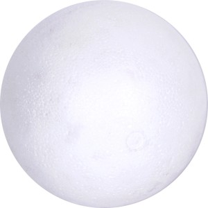 Fehér polisztirol gömb, Ø 10 cm, kézműveskedéshez és dekoráláshoz.